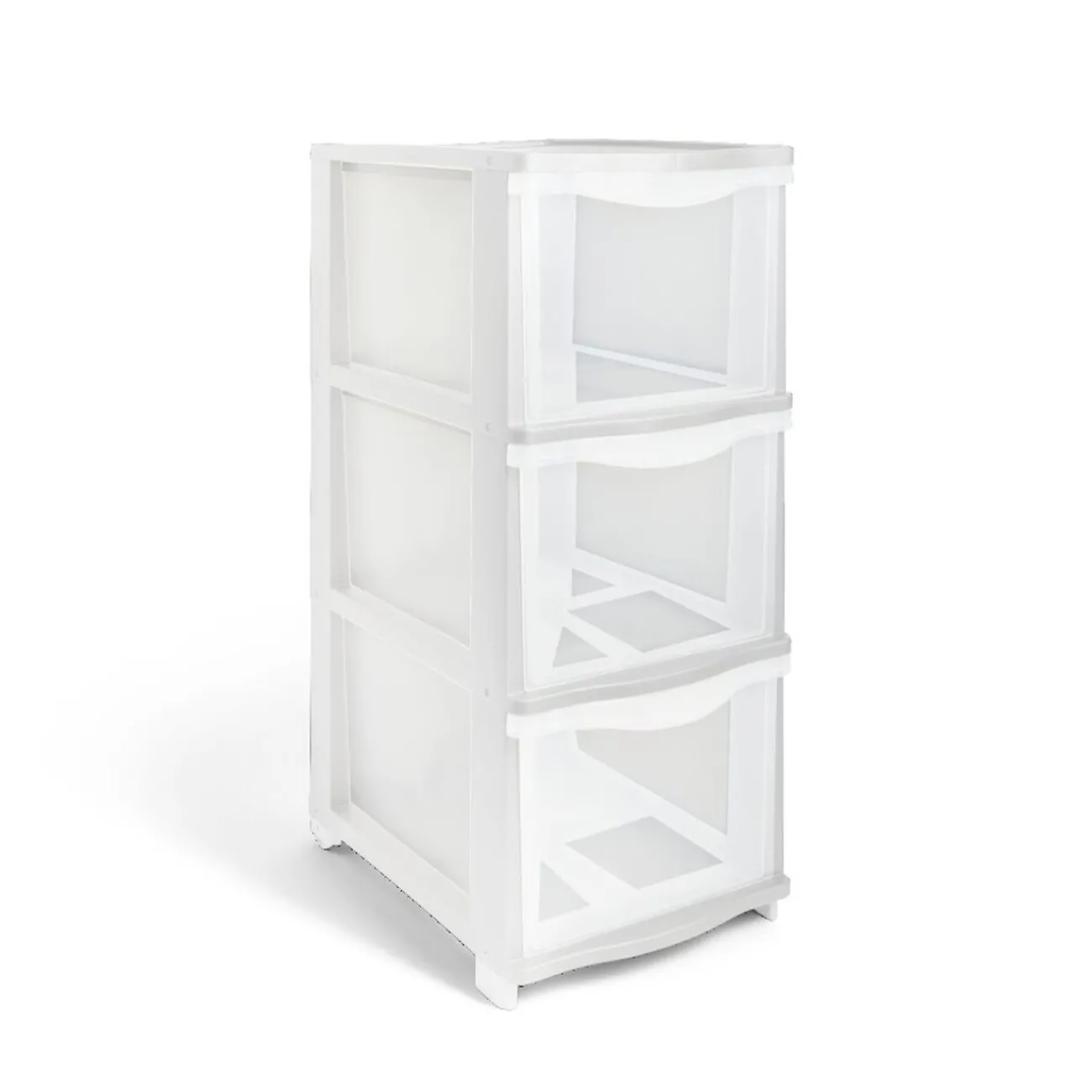 Gifi Rangement|Tour de rangement 5 tiroirs plastique blanc 37x27xH103cm
