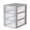 Gifi Rangement|Tour de rangement A5 plastique gris