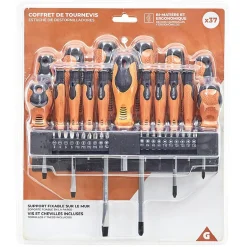 Gifi Outils Bricolage^Tournevis Bi matière - Coffret de 37 pièces