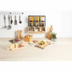 Gifi Trancheuse à charcuterie en bois naturel