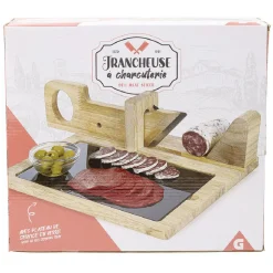 Gifi Trancheuse à charcuterie en bois