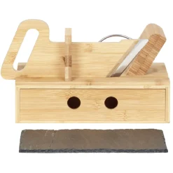 Gifi Trancheuse à saucisson avec tiroir et plateau ardoise