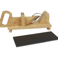 Gifi Trancheuse à saucisson coulissant avec plateau