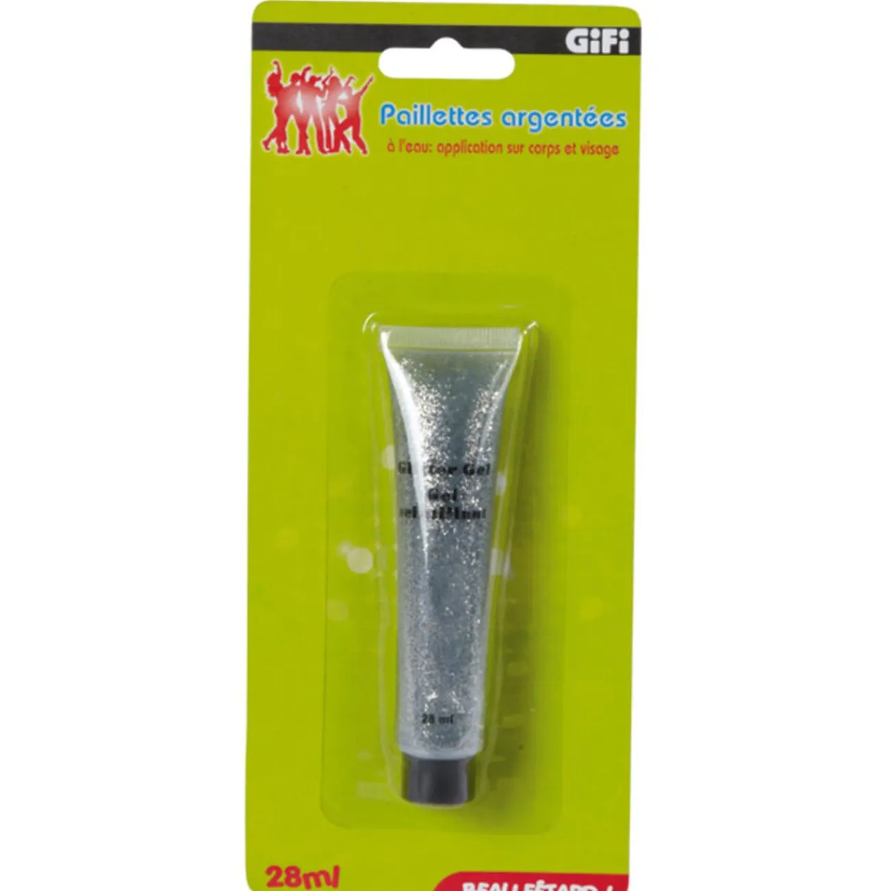 Gifi Beauté^Tube de paillettes argentées