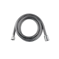 Gifi Equipement Douche^Tuyau de douche gris argenté et noir 2 m