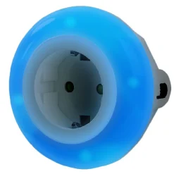 Gifi Eclairage Extérieur^Veilleuse à led 3 couleurs avec prise murale intégrée