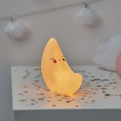 Gifi Eclairage Extérieur^Veilleuse forme lune jaune