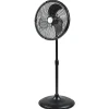 Gifi Ventilateur^Ventilateur brumisateur d'extérieur métal noir