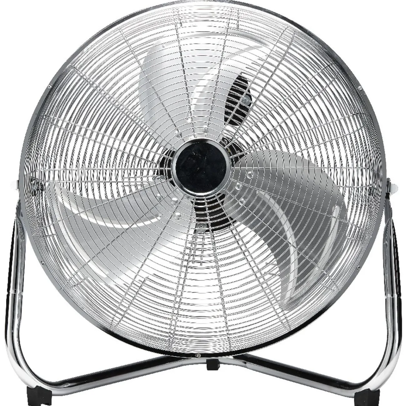 Gifi Ventilateur^Ventilateur industriel à poser Homday métal chromé Ø 45 cm