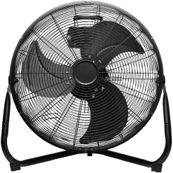 Gifi Ventilateur^Ventilateur industriel à poser Homday métal noir Ø 45 cm