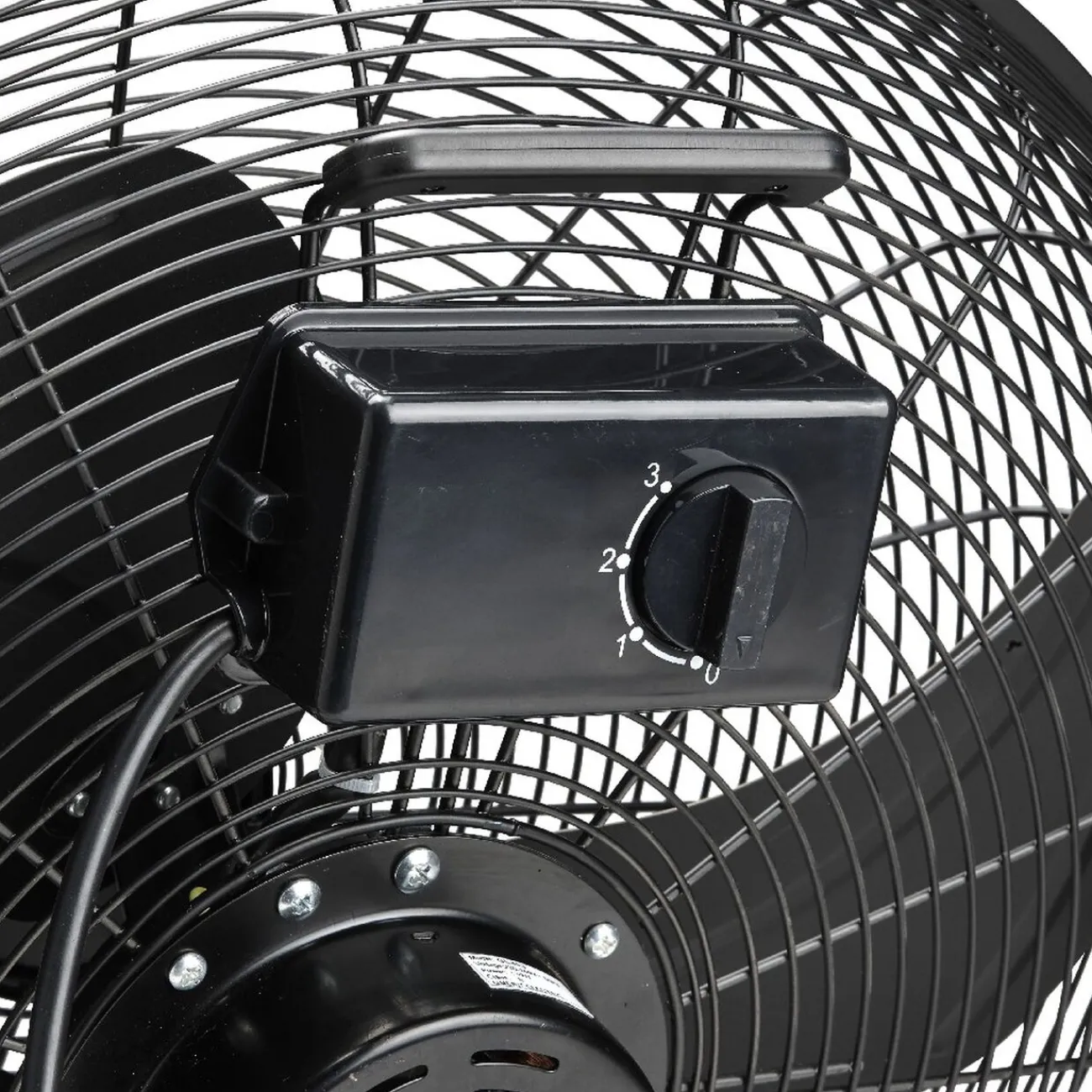 Gifi Ventilateur^Ventilateur industriel à poser Homday métal noir Ø 45 cm