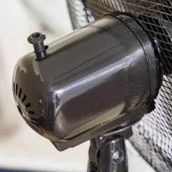 Gifi Ventilateur^Ventilateur sur pied - 3 vitesses - 45W - Noir