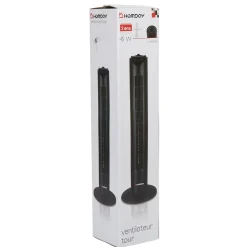 Gifi Ventilateur^Ventilateur tour Homday noir