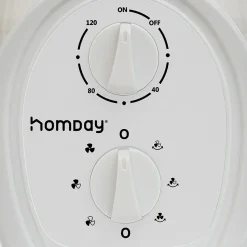 Gifi Ventilateur^Ventilateur tour oscillant blanc 24x24xH75cm 45W