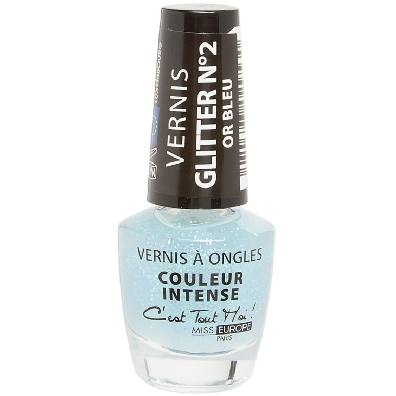 Gifi Beauté^Vernis à ongles glitter doré bleu n°02