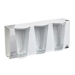 Gifi Verre à eau embossé transparent 32,5 cl x3