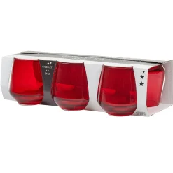 Gifi Verre à eau rouge translucide x6