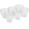 Gifi Verre à eau transparent Zeno Bormioli Rocco x6