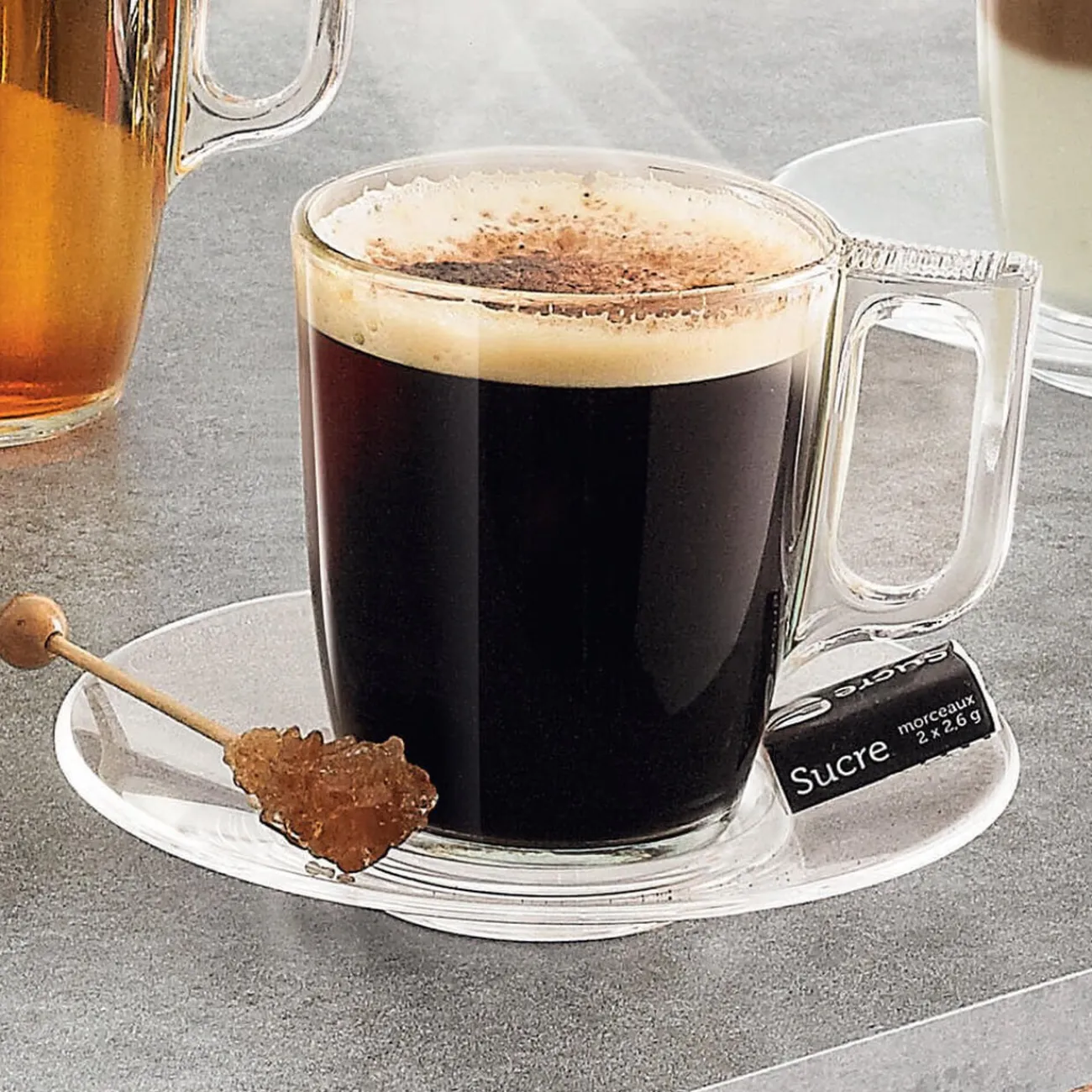 Gifi Verre à expresso transparent en verre trempé lisse Luminarc 9 cl