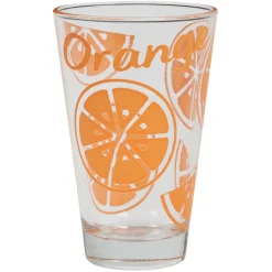 Gifi Verre à orangeade design fluo orange 30 cl
