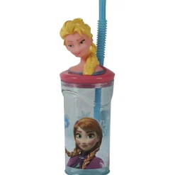 Gifi Verre à paille figurine La Reine des Neiges Elsa