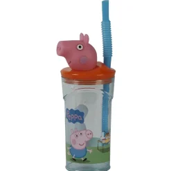 Gifi Verre à paille figurine Peppa Pig