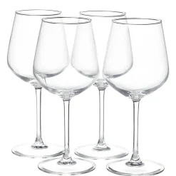 Gifi Verre à pied 47 cl x4 avec gobelet en verre 40 cl x4