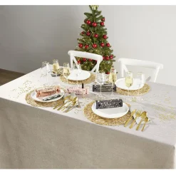 Gifi Verre à pied avec liseré doré 38 cl x4