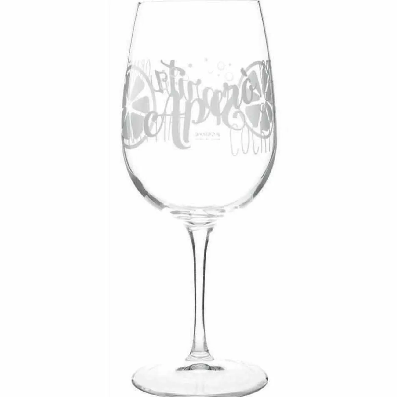 Gifi Verre à pied décor apéritif 50 cl x2