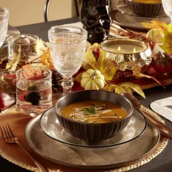 Gifi Verre à pied motif baroque 310ml H17cm