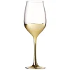Gifi Verre à pied Oksana doré 35cL x4