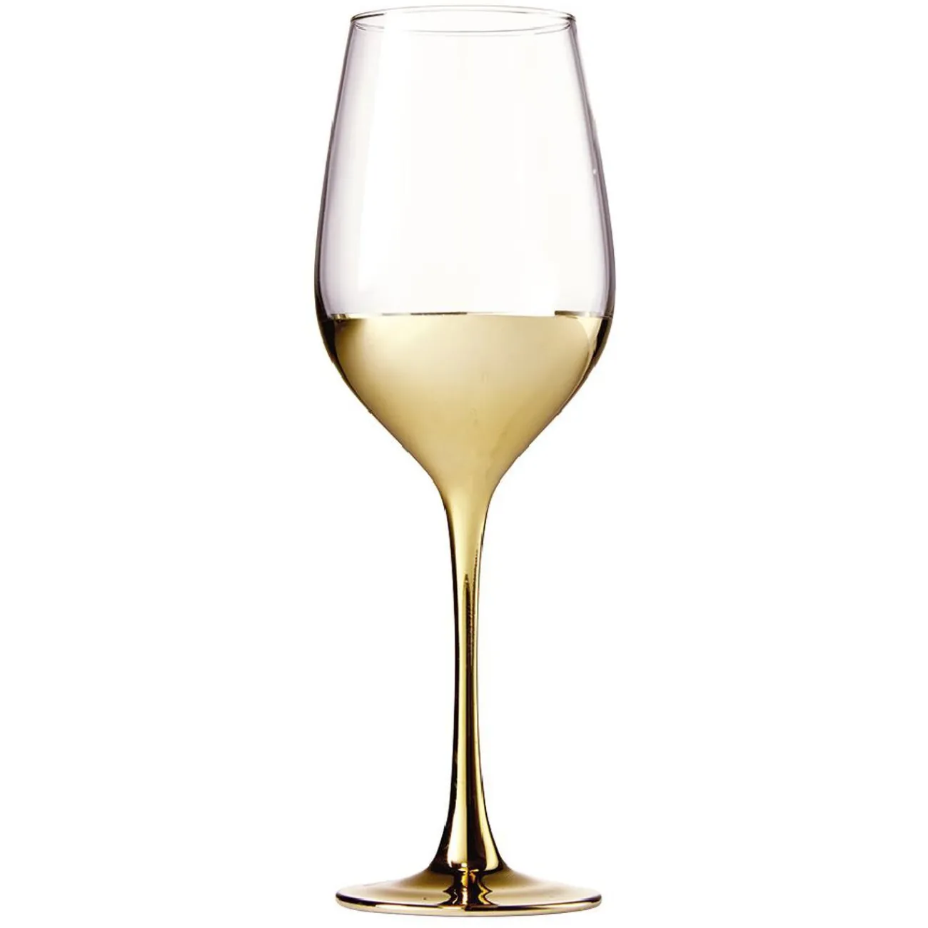 Gifi Verre à pied Oksana doré 35cL x4