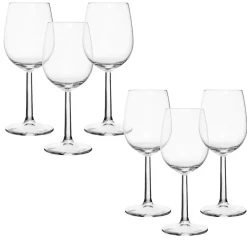 Gifi Verre à pied transparent 29,5cl x6