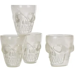 Gifi Verre à shooter tête de mort phosphorescent x4