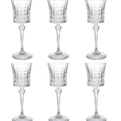 Gifi Verre à vin Lady Diamond transparent 19 cl x6