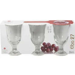 Gifi Verre à vin pied Elba x3