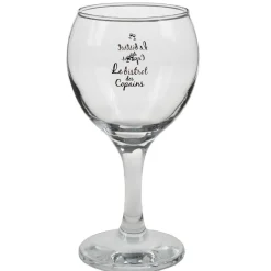 Gifi Verre à vin transparent design Le bistrot des copains x3