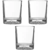 Gifi Verre à whisky fond martelé x3