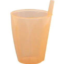 Gifi Verre avec paille intégrée transparent