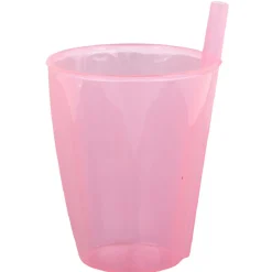 Gifi Verre avec paille intégrée transparent