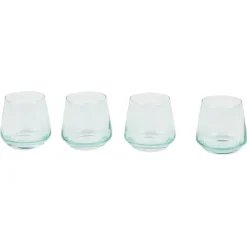 Gifi Verre bas bleu Ø8,6xH8,3cm 29cl x4