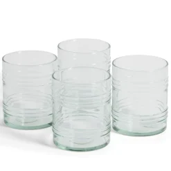 Gifi Verre bas 28cl en verre recyclé transparent Ø7,7xH8,5cm