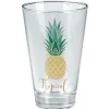 Gifi Verre bas style tropical motif ananas 31cl