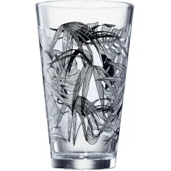 Gifi Verre conique bas motif feuillage 32,5 cl x3