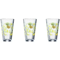 Gifi Verre conique haut motif exotique 32,5 cl x3