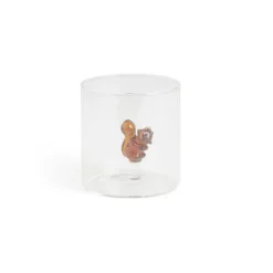 Gifi Verre décor écureuil 350ml Ø8xH8,5cm