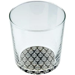 Gifi Verre décor fleuri X3