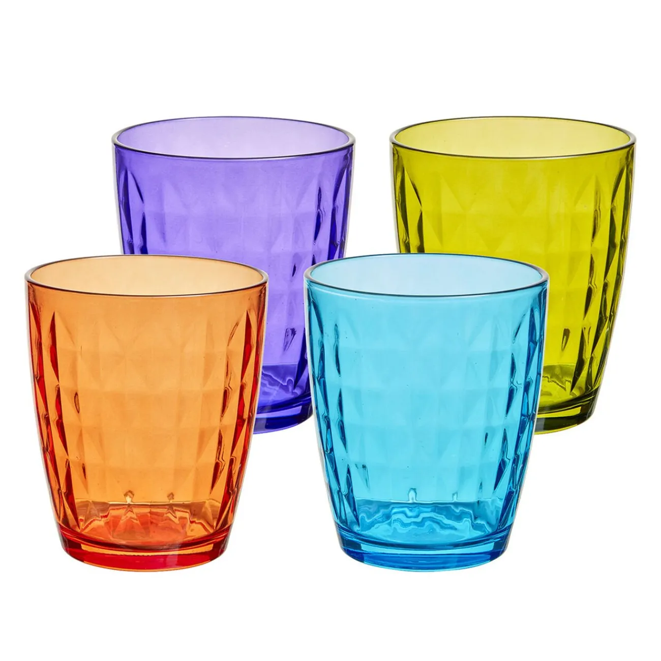 Gifi Verre gobelet coloré uni x 4