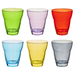 Gifi Verre gobelet jazz empilable uni coloré x 6