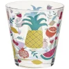 Gifi Verre gobelet transparent déco fruits exotiques x 3
